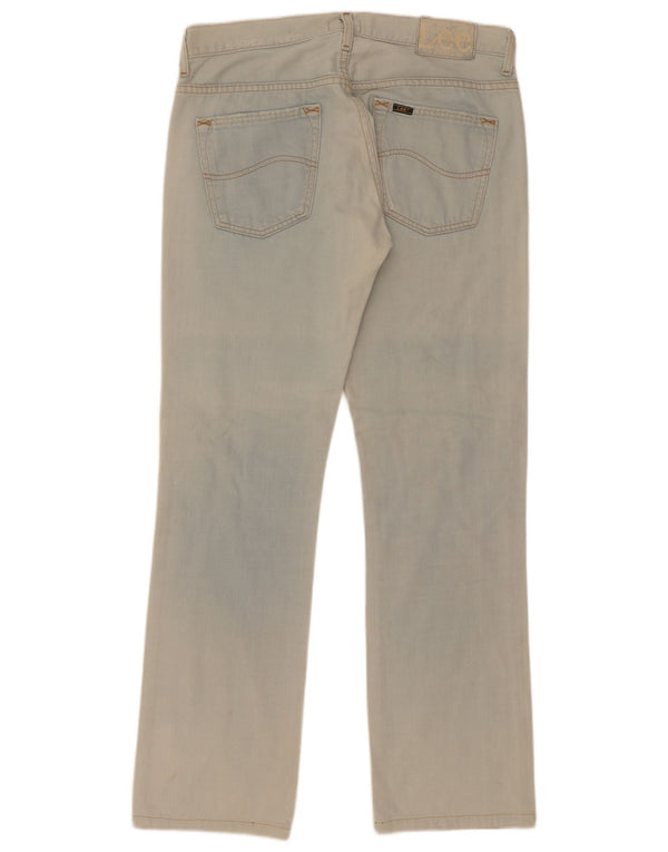 Lee Mens Knox Straight Jeans W32 L36 Blue Cotton