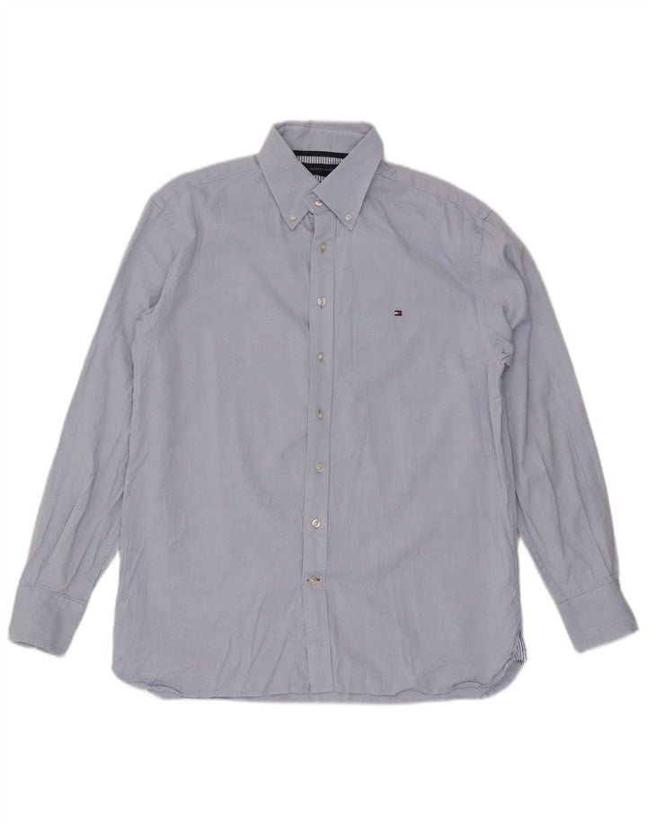 Tommy Hilfiger Mens Shirt Medium Blue Cotton