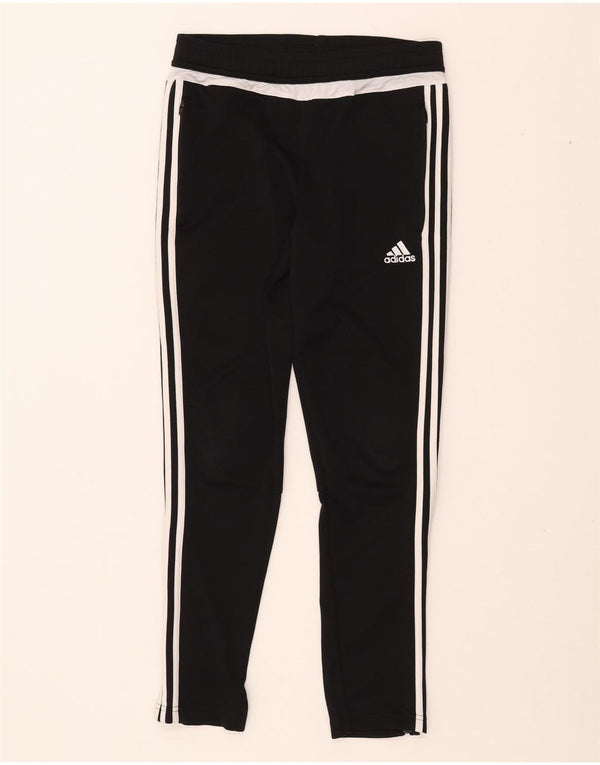 ADIDAS Boys Climacool Tracksuit Trousers 11-12 Years Black Polyester