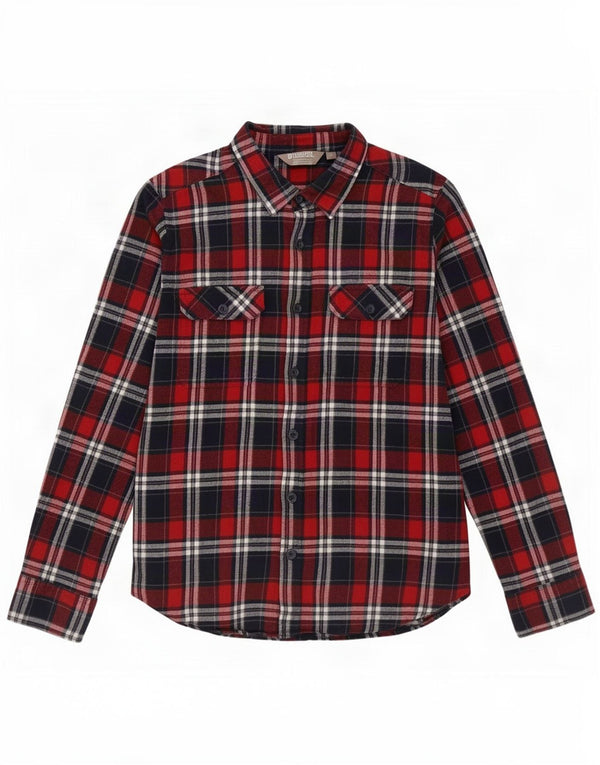 Mountain Warehouse Mens Flannel Shirt Medium Red Plaid Cotton