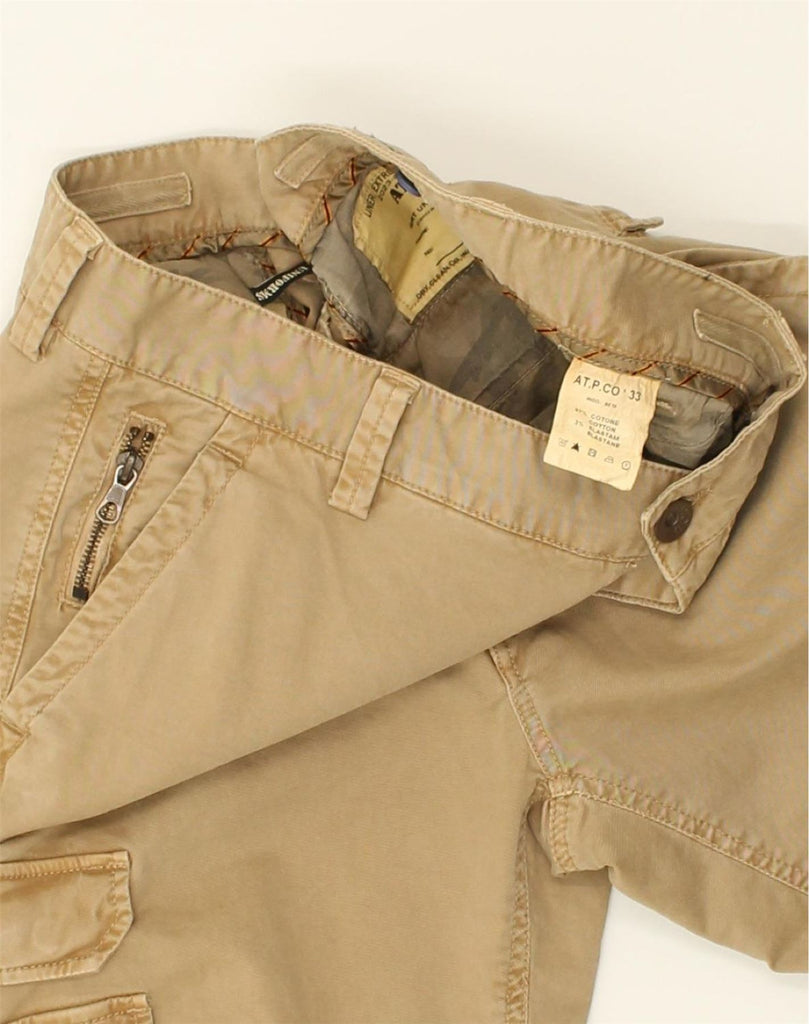 EXTREME Mens Slim Cargo Trousers W33 L33  Beige Cotton | Vintage Extreme | Thrift | Second-Hand Extreme | Used Clothing | Messina Hembry 