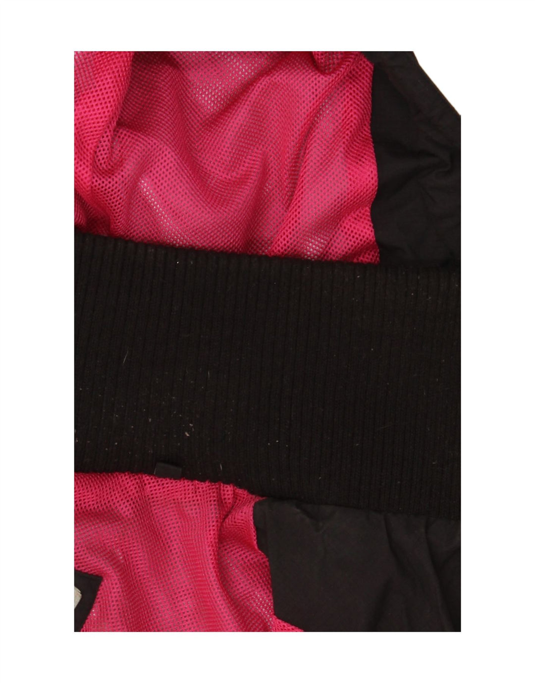 Superdry Womens Windcheater Hooded Windbreaker Jacket UK 16 Large Black
