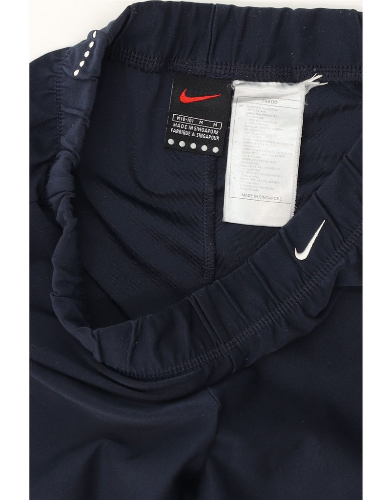 NIKE Womens High Waist Tracksuit Trousers US 8/10 Medium Navy Blue Vintage Nike and Second-Hand Nike from Messina Hembry 