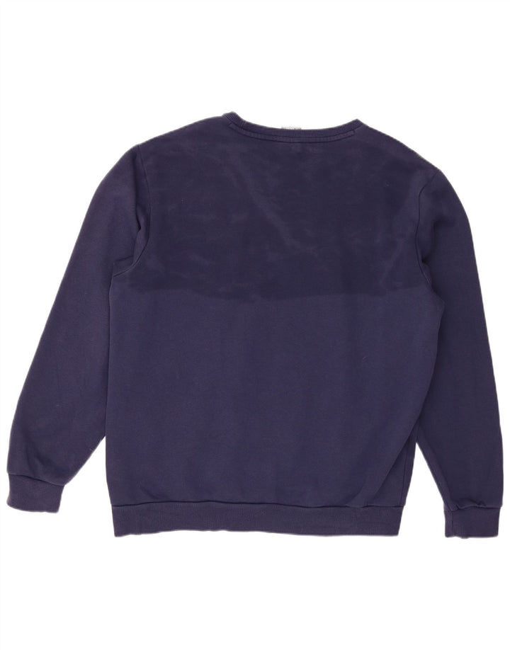 Puma Mens Graphic Sweatshirt Jumper Large Navy Blue Cotton
