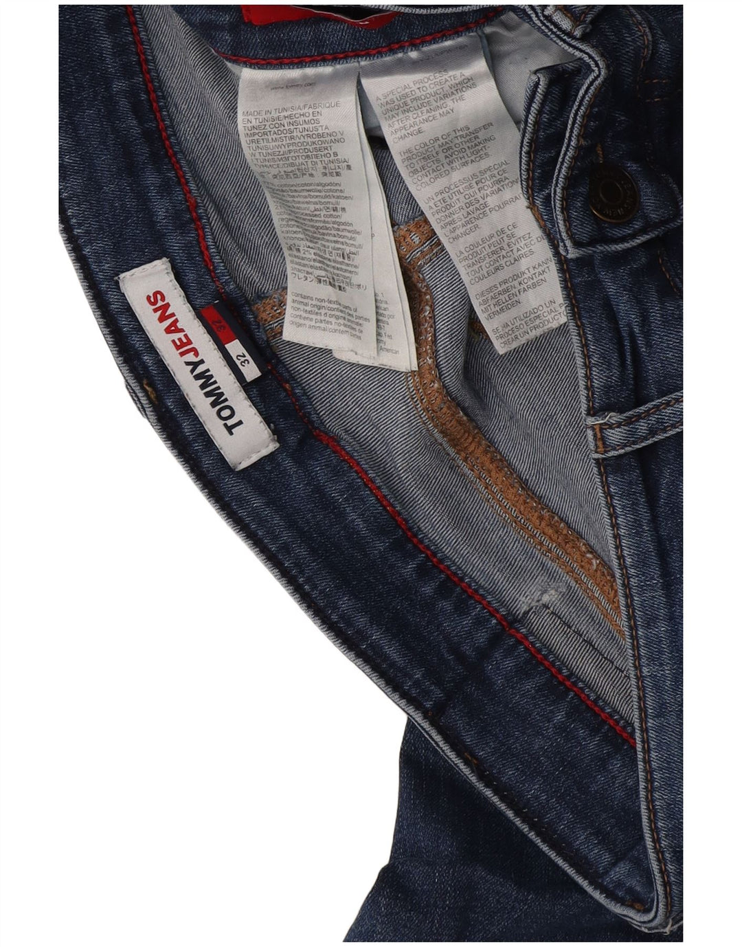 Tommy Hilfiger Mens Slim Jeans W32 L32 Blue Cotton