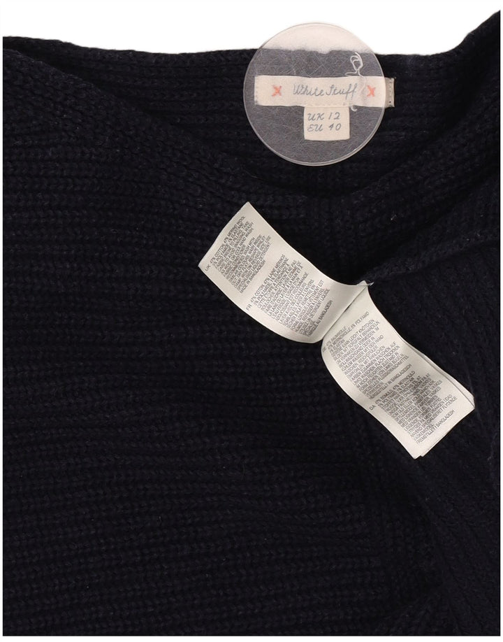 White Stuff Womens Boat Neck Jumper Sweater UK 12 Medium Navy Blue