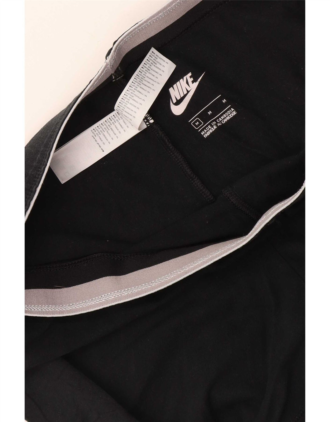 Nike Womens Leggings UK 12 Medium Black Cotton
