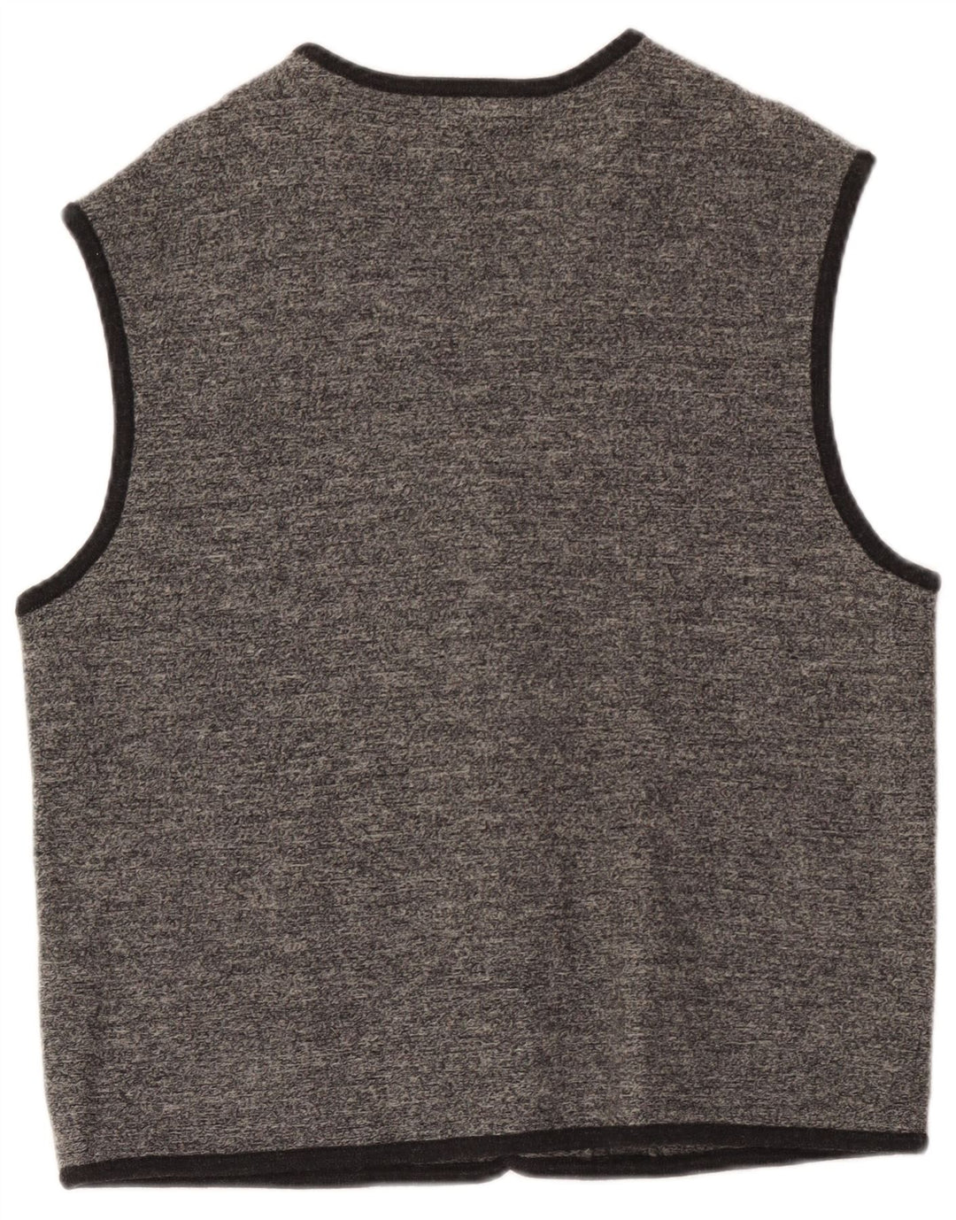 Geiger Mens Sleeveless Cardigan Sweater IT 52 Large Grey