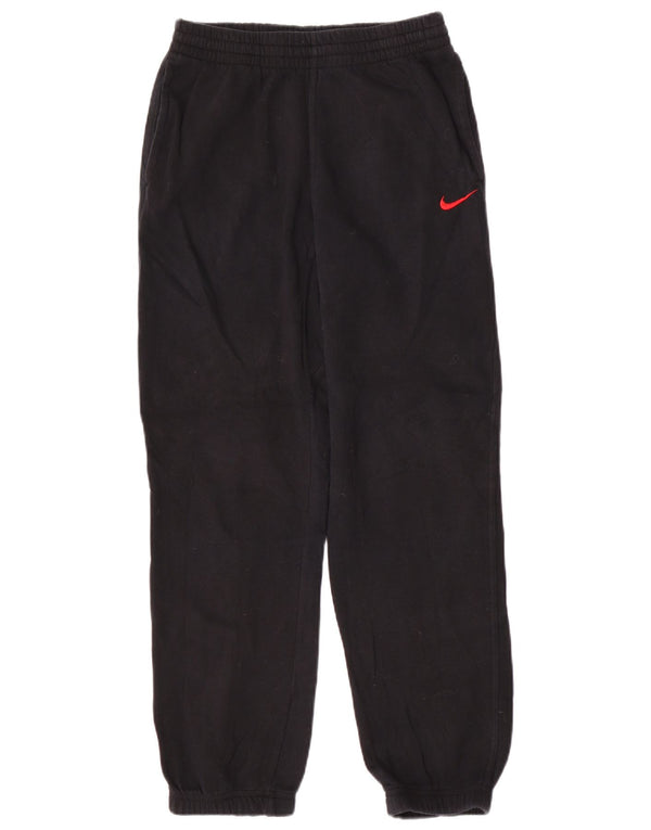 Nike Boys Graphic Tracksuit Trousers Joggers 13-14 Years XL Black Cotton