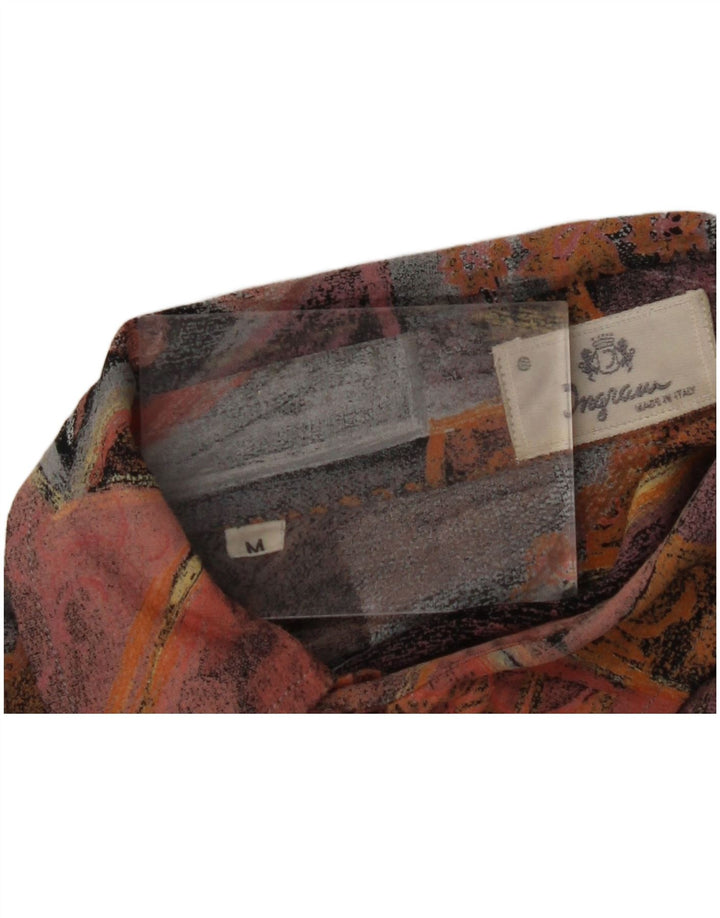 INGRAM Mens Short Sleeve Shirt Medium Multicoloured Patchwork
