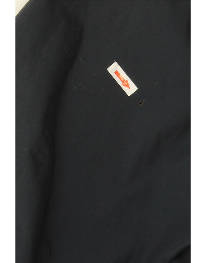 JACK WOLFSKIN Mens Hooded Rain Jacket UK 40/42 Large Navy Blue Polyamide