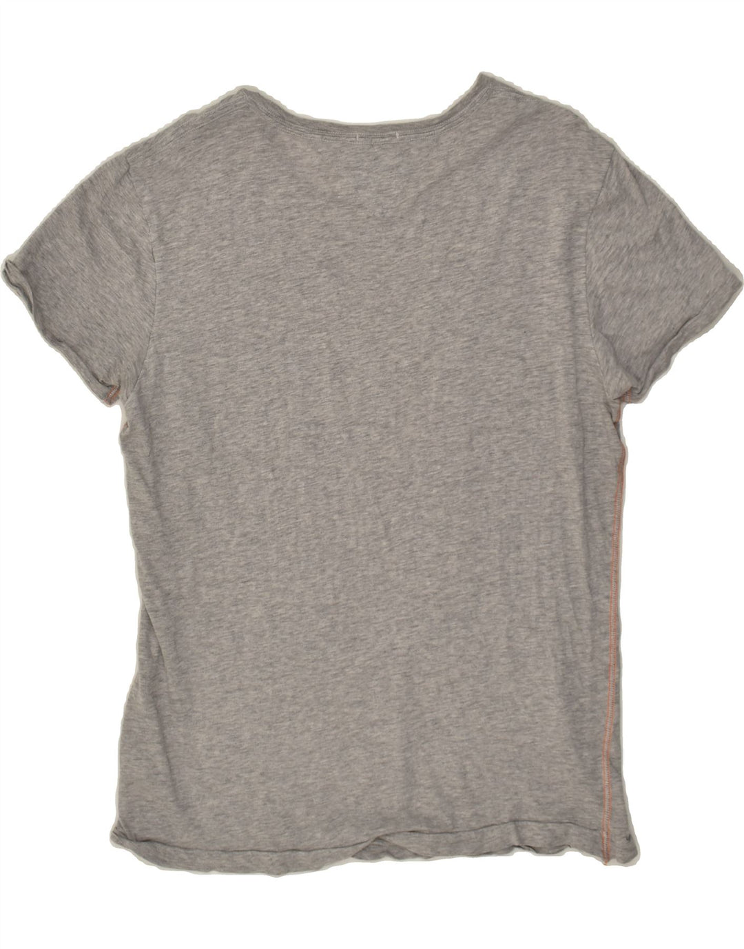TOMMY HILFIGER Womens Graphic T-Shirt Top UK 12 Medium Grey Cotton | Vintage Tommy Hilfiger | Thrift | Second-Hand Tommy Hilfiger | Used Clothing | Messina Hembry 