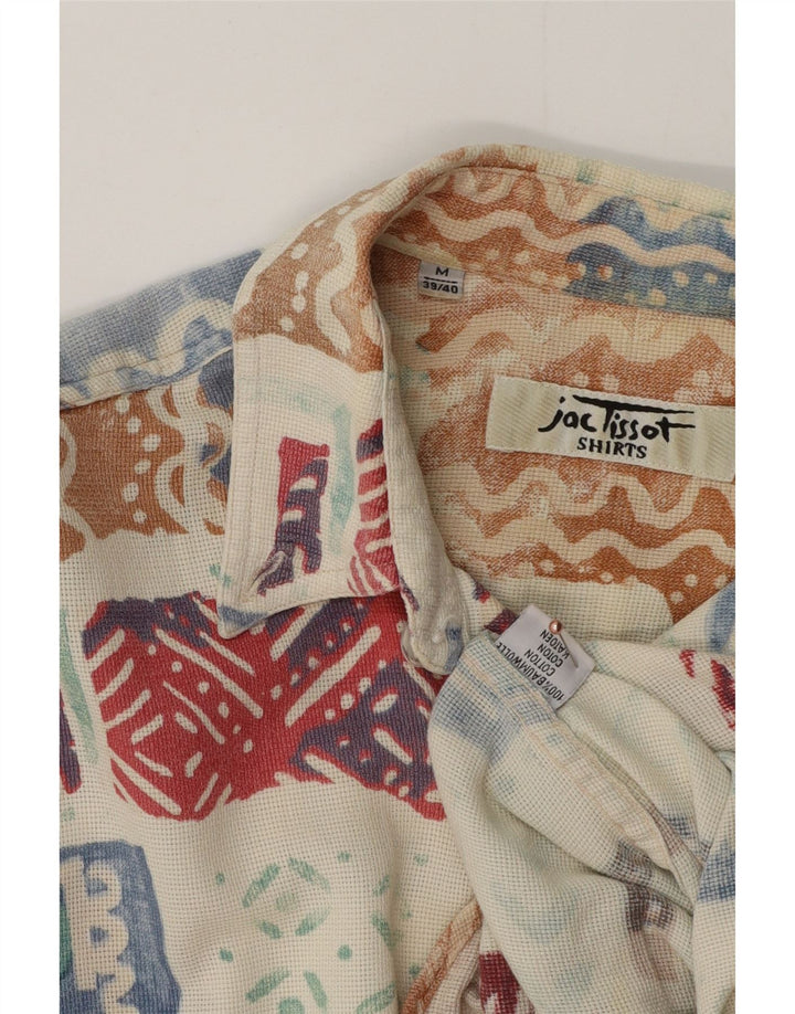 JAC TISSOT Mens Shirt Size 39/40 Medium Multicoloured Patchwork