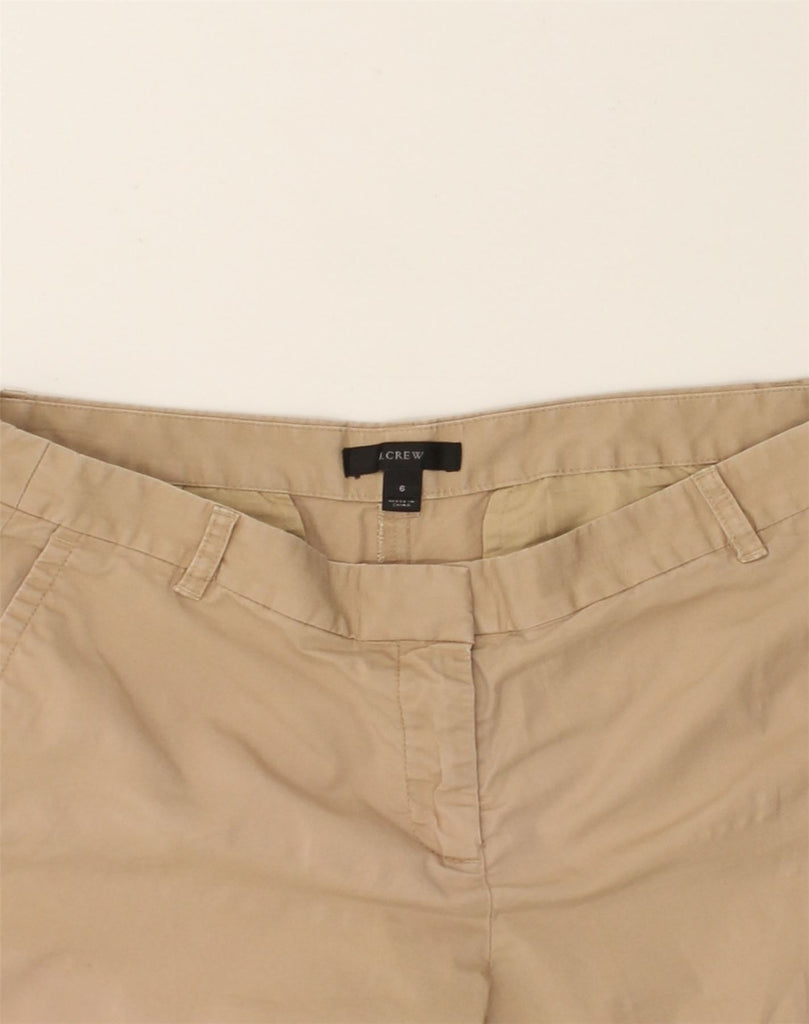 J. CREW Womens Chino Shorts US 6 Medium W30 Beige Cotton | Vintage J. Crew | Thrift | Second-Hand J. Crew | Used Clothing | Messina Hembry 