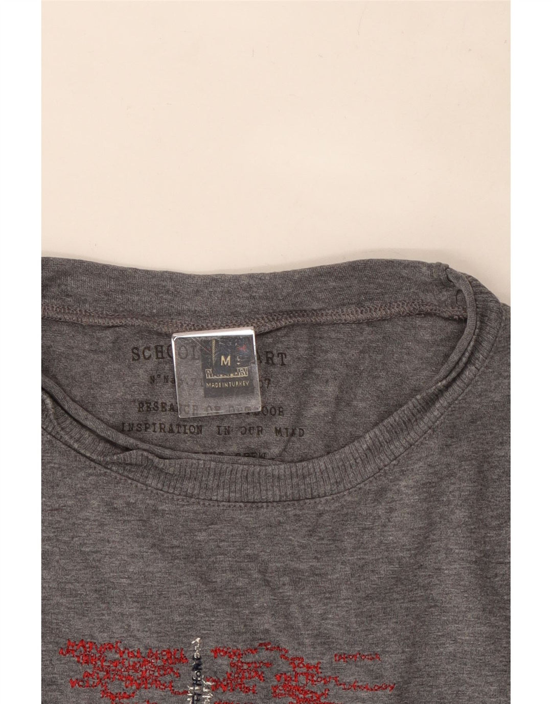 Napapijri Mens Graphic Top Long Sleeve Medium Grey