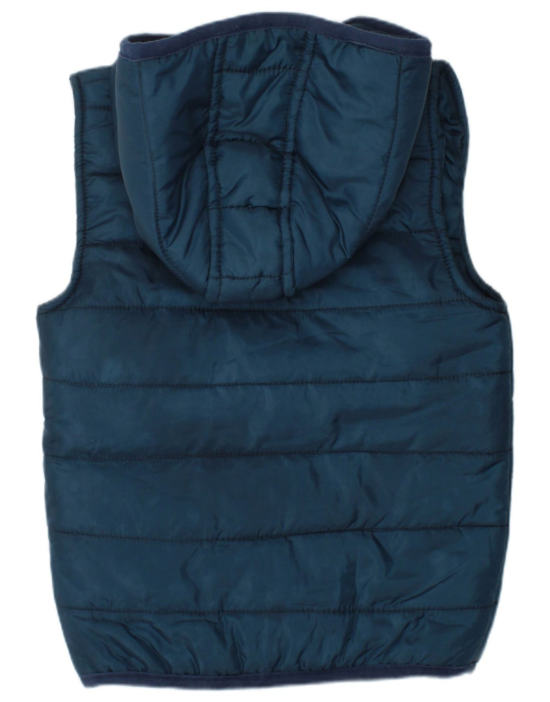 BENCH Boys Hooded Padded Gilet 4-5 Years Blue Polyester
