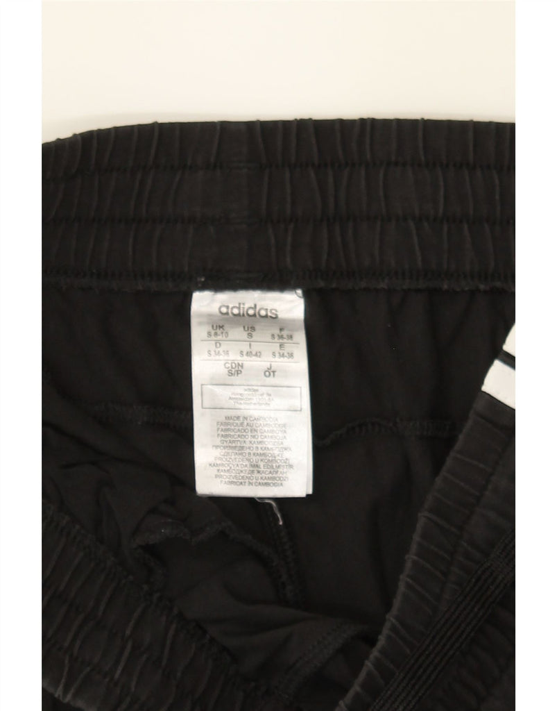 ADIDAS Womens Tracksuit Trousers Joggers UK 8/10 Small  Black Cotton Vintage Adidas and Second-Hand Adidas from Messina Hembry 