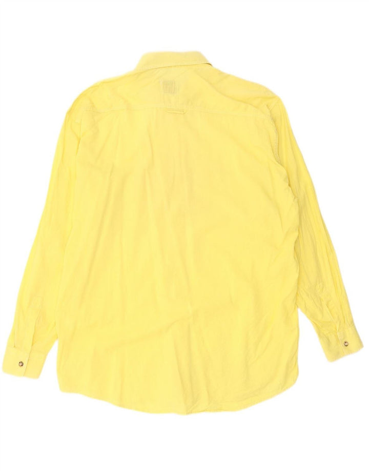 LEVI'S Mens Shirt Large Yellow Cotton