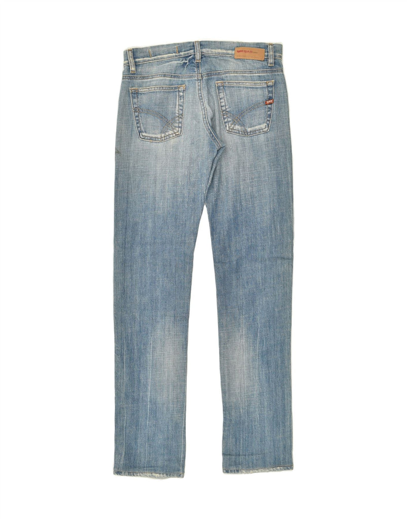 GAS Womens Straight Jeans W28 L31 Blue Cotton | Vintage Gas | Thrift | Second-Hand Gas | Used Clothing | Messina Hembry 