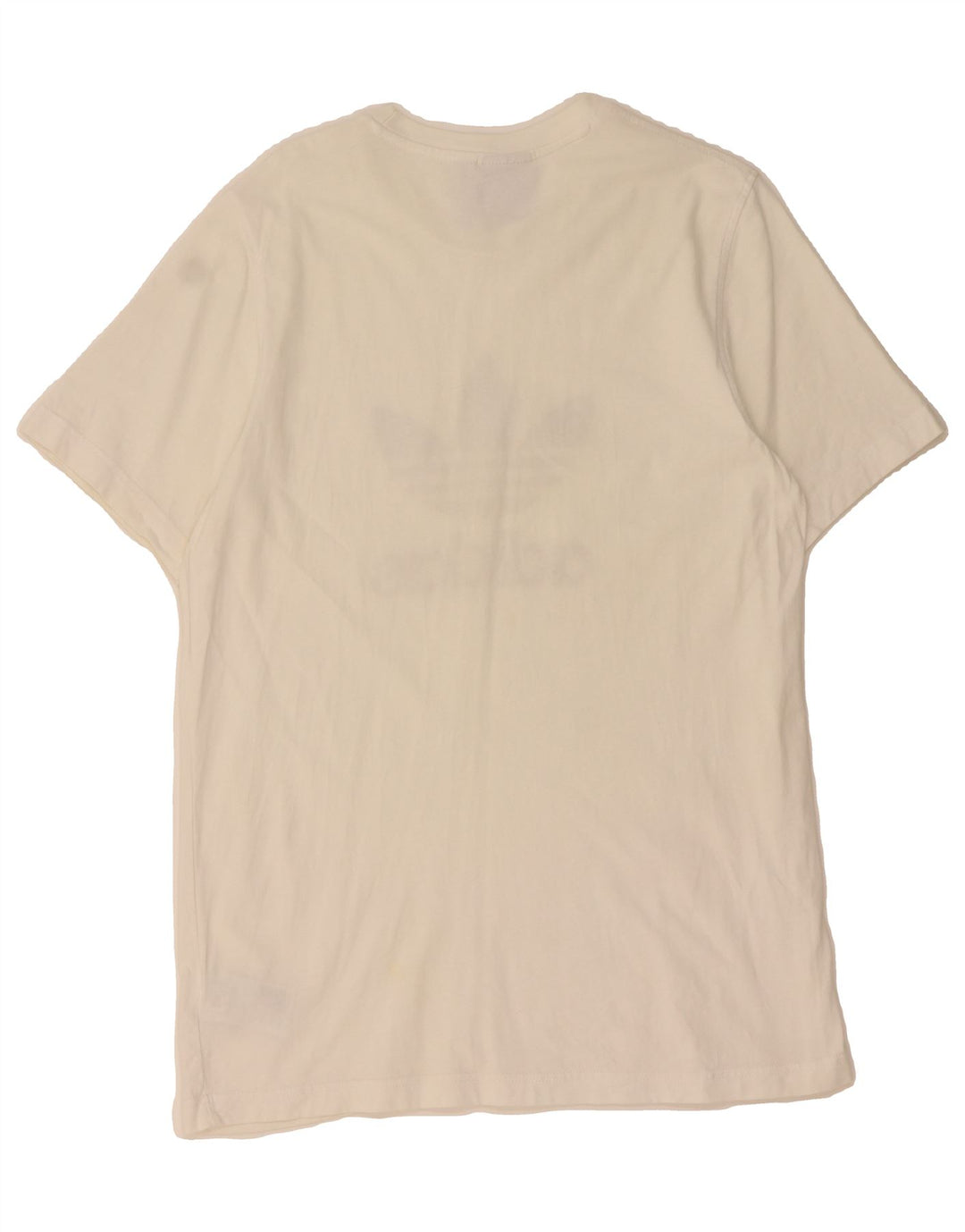 ADIDAS Mens Graphic T-Shirt Top Medium White Cotton Vintage Adidas and Second-Hand Adidas from Messina Hembry 