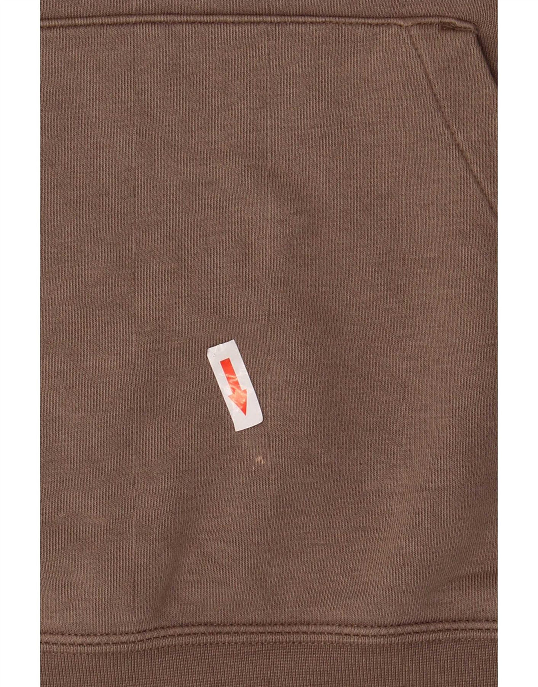Nike Mens Hoodie Jumper Large Brown Cotton