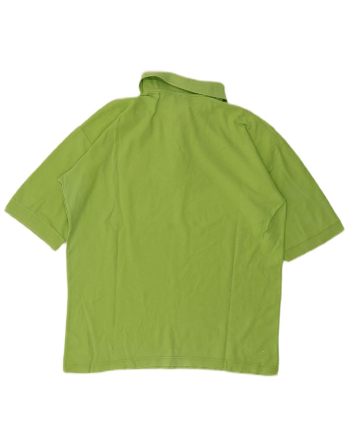 Trussardi Jeans Mens Polo Shirt Small Green Cotton