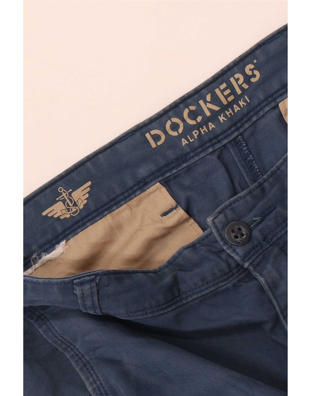 Dockers Mens Alpha Tapered Chino Trousers W32 L32 Blue