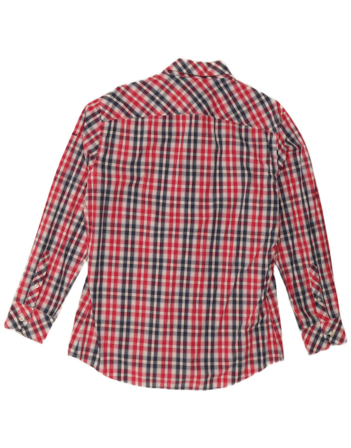 Harmont & Blaine Mens Shirt XL Pink Check Cotton