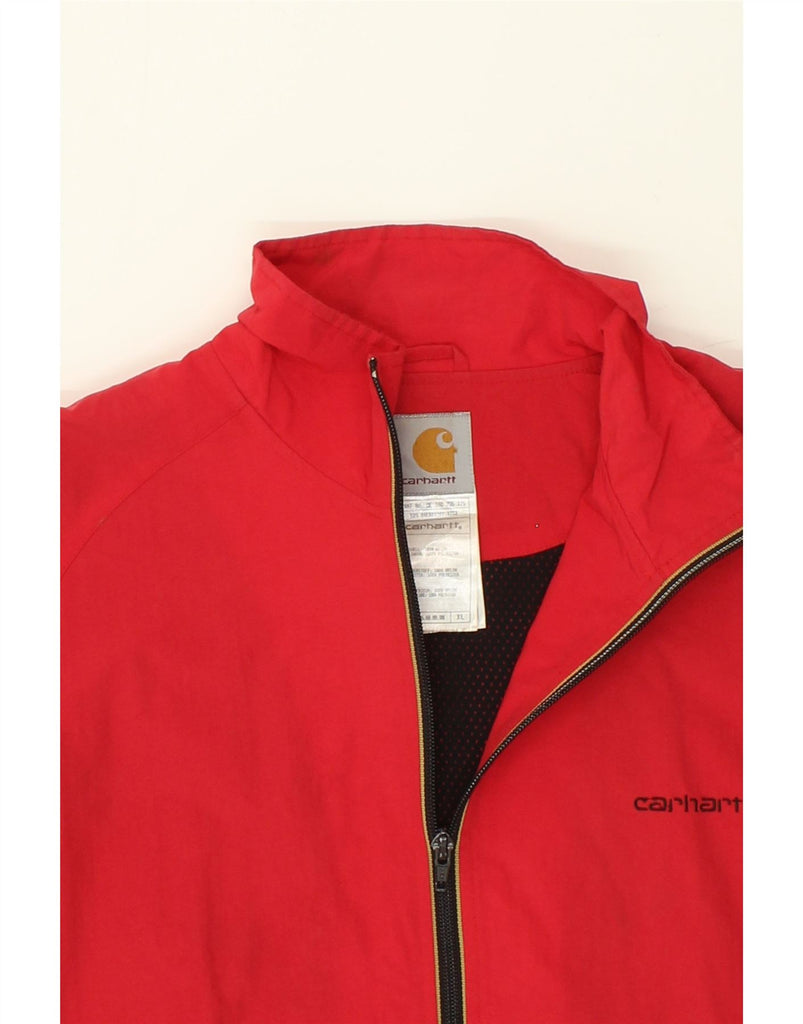 CARHARTT Mens Bomber Jacket UK 42 XL Red Nylon | Vintage Carhartt | Thrift | Second-Hand Carhartt | Used Clothing | Messina Hembry 