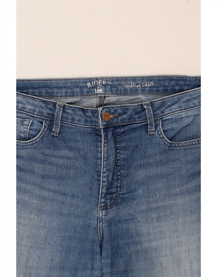 LEE Womens Riders Mid Rise Capri Jeans W36 L20  Blue Vintage Lee and Second-Hand Lee from Messina Hembry 