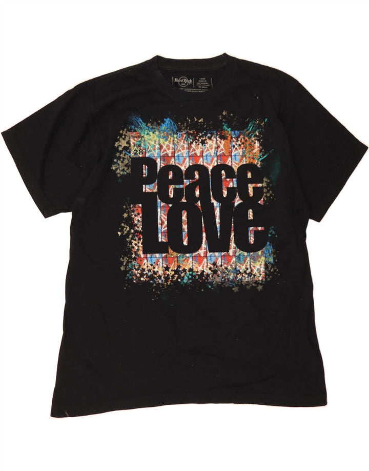 HARD ROCK CAFE Mens Graphic T-Shirt Top Large Black Cotton Vintage Hard Rock Cafe and Second-Hand Hard Rock Cafe from Messina Hembry 