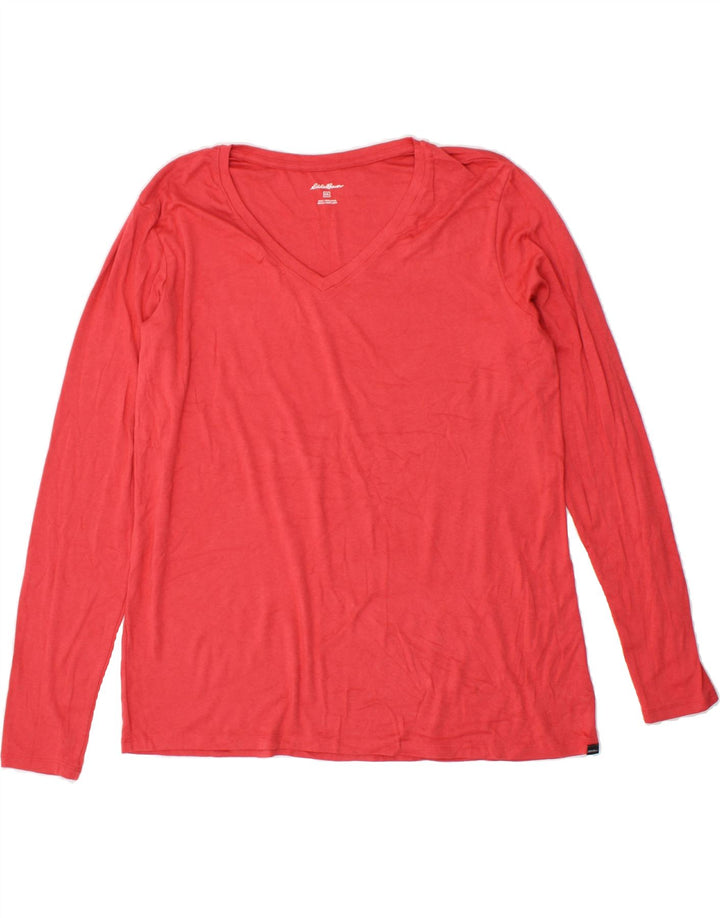 EDDIE BAUER Womens Top Long Sleeve 2XL Pink Cotton Vintage Eddie Bauer and Second-Hand Eddie Bauer from Messina Hembry 