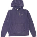 NIKE Mens Hoodie Jumper Medium Navy Blue Cotton