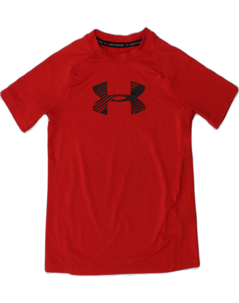 UNDER ARMOUR Boys Graphic T-Shirt Top 2-3 Years Small Red Polyester | Vintage Under Armour | Thrift | Second-Hand Under Armour | Used Clothing | Messina Hembry 