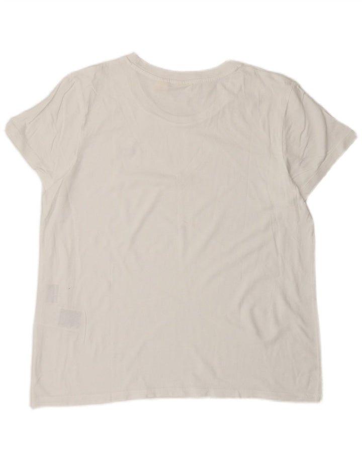 Levi's Womens T-Shirt Top UK 16 Large White Cotton