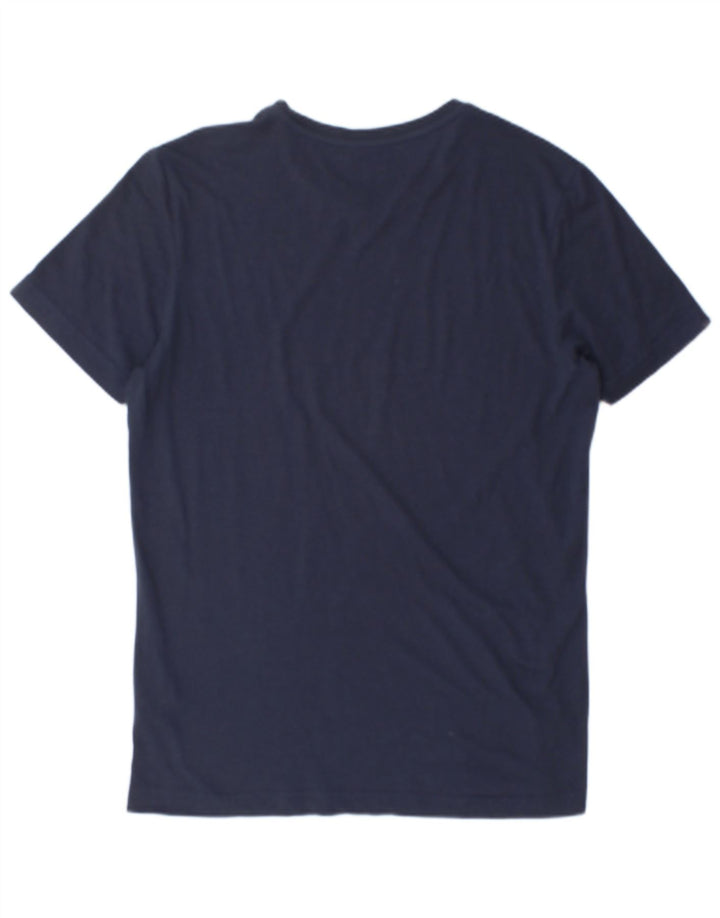 Lotto Mens T-Shirt Top Large Navy Blue Cotton