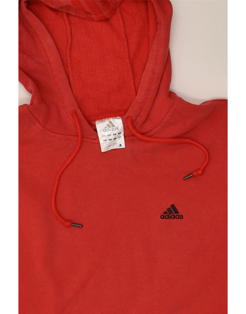 ADIDAS Mens Hoodie Jumper Large Red Cotton | Vintage Adidas | Thrift | Second-Hand Adidas | Used Clothing | Messina Hembry 