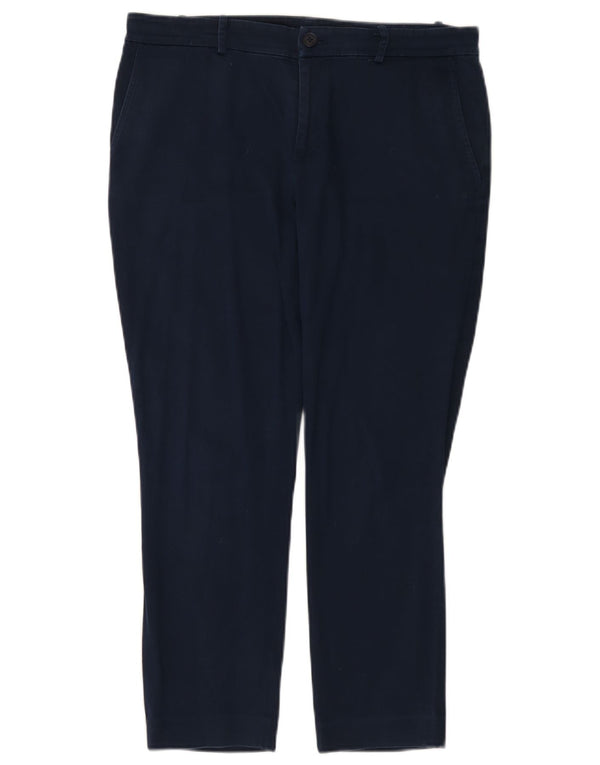 Ralph Lauren Womens Slim Cropped Trousers US 8 Medium W32 L25 Navy Blue