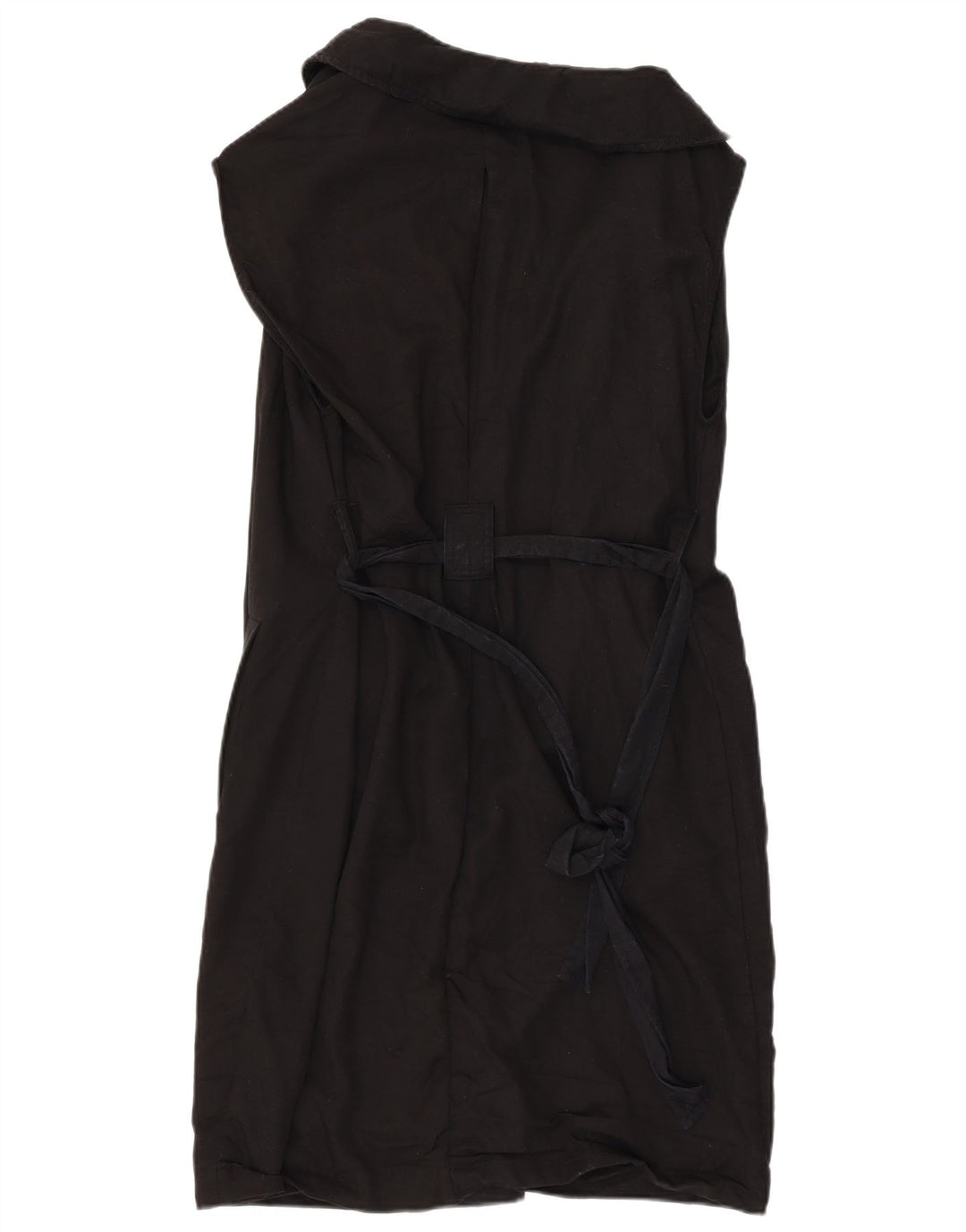 Zara Womens Wrap Dress UK 6 XS Black Lyocell