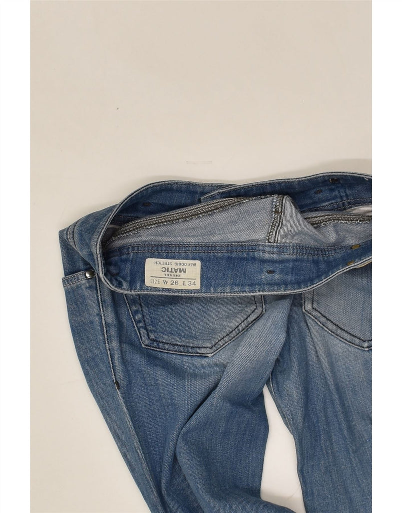 DIESEL Womens Matic Straight Jeans W26 L26  Blue Cotton | Vintage Diesel | Thrift | Second-Hand Diesel | Used Clothing | Messina Hembry 