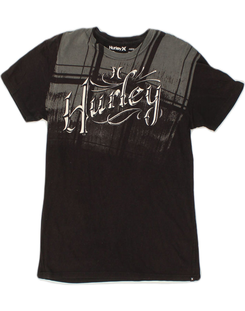 HURLEY Mens Graphic T-Shirt Top Medium Black Cotton | Vintage Hurley | Thrift | Second-Hand Hurley | Used Clothing | Messina Hembry 