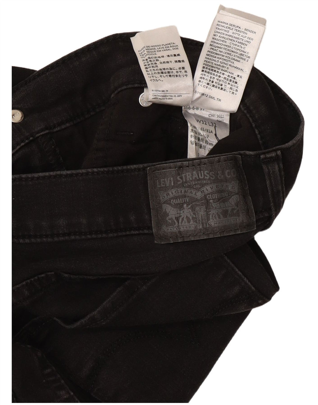 Levi's Womens 312 Crop Shaping Slim Jeans W32 L24 Grey Cotton