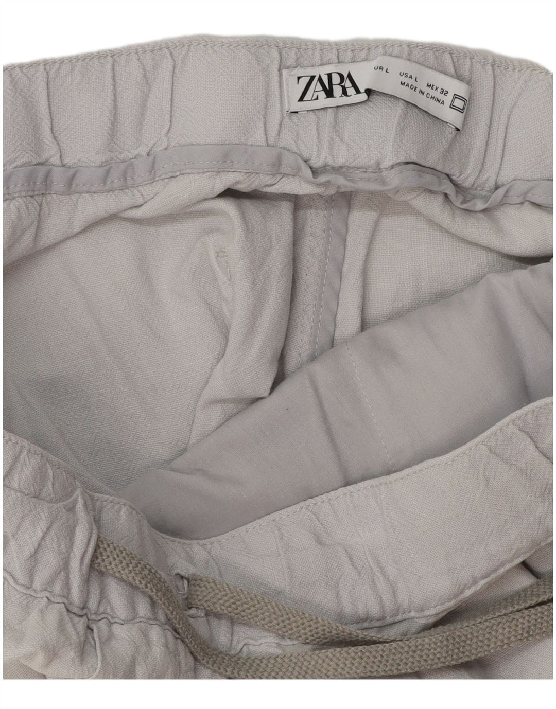 Zara Womens Joggers Chino Trousers Large W32 L28 Grey
