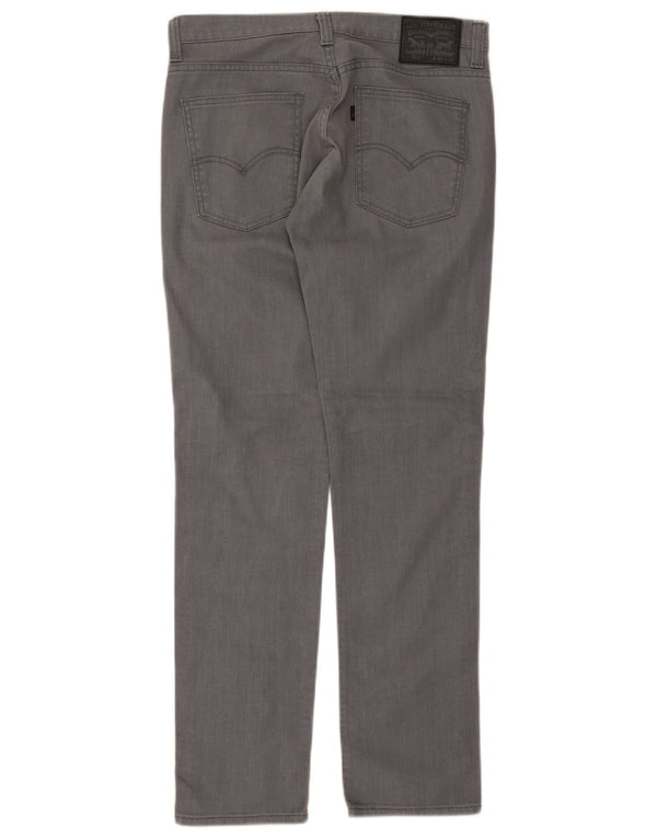 Levi's Mens 511 Slim Jeans W34 L34 Grey Cotton