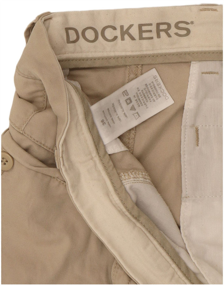Dockers Mens Cargo Shorts W36 Large Beige Cotton