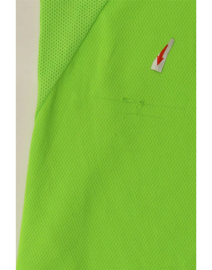 Nike Mens Dri Fit T-Shirt Top Medium Green Colourblock Polyester
