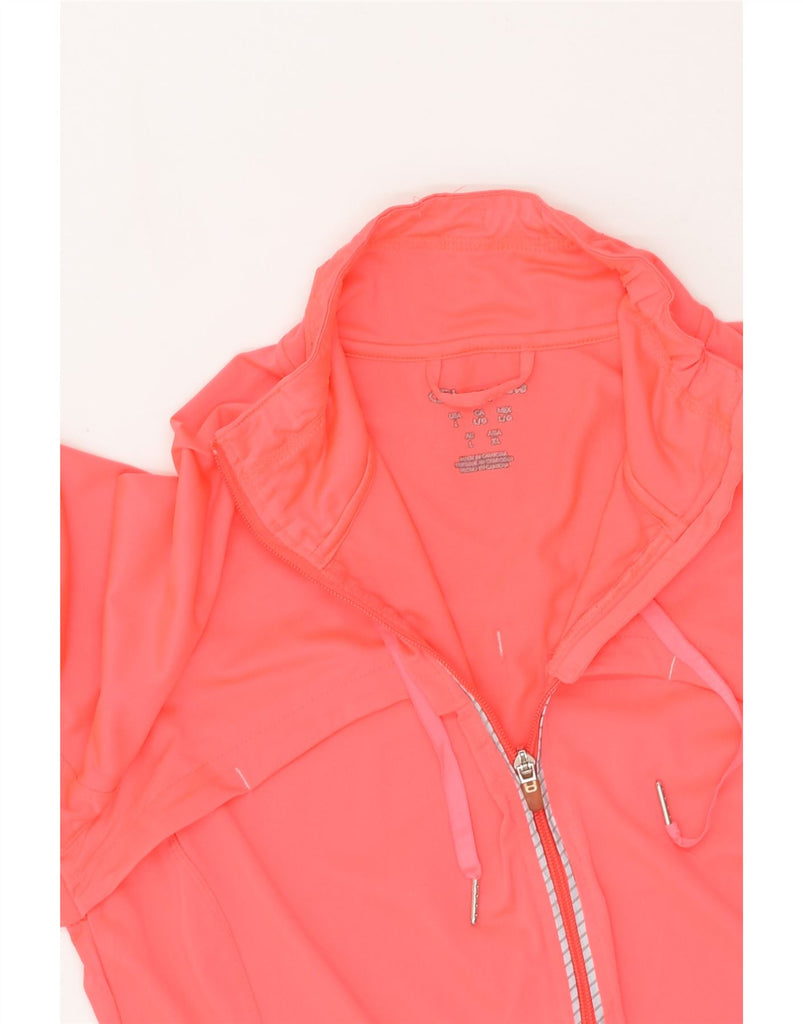 CHAMPION Womens Tracksuit Top Jacket UK 16 Large Red Polyester | Vintage Champion | Thrift | Second-Hand Champion | Used Clothing | Messina Hembry 