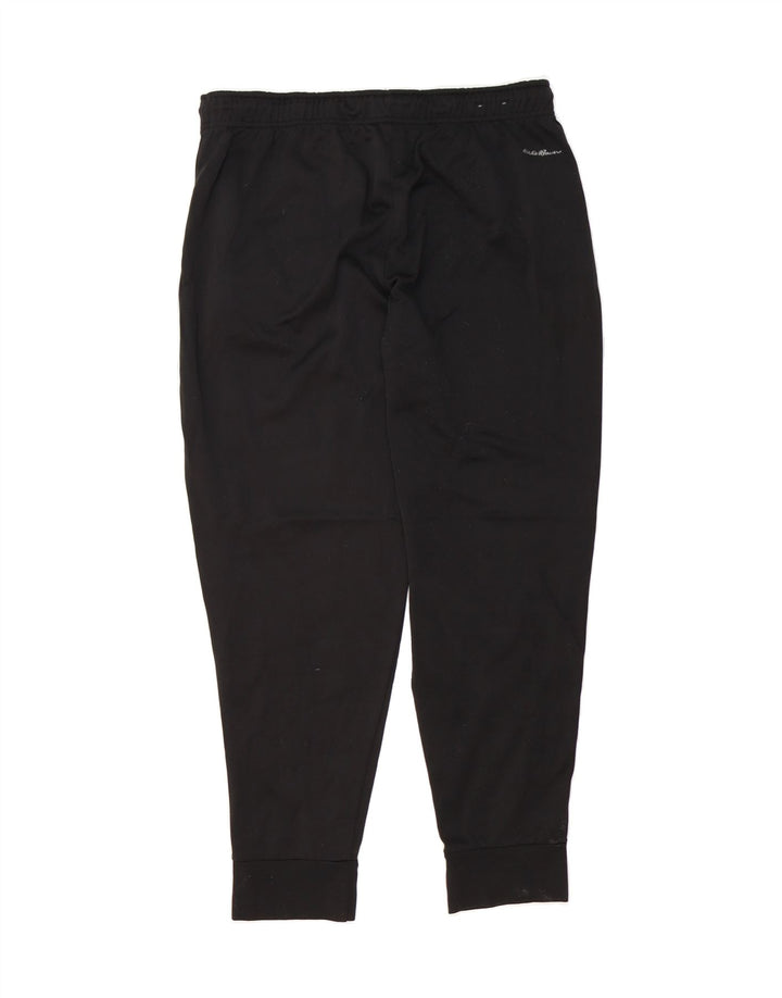 EDDIE BAUER Mens Tracksuit Trousers Joggers Large Black Polyester Vintage Eddie Bauer and Second-Hand Eddie Bauer from Messina Hembry 