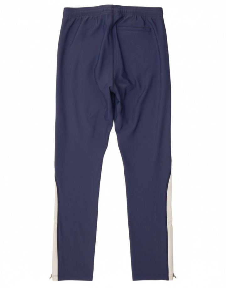 ASICS Womens Tracksuit Trousers UK 14 Medium  Navy Blue Polyamide Sports