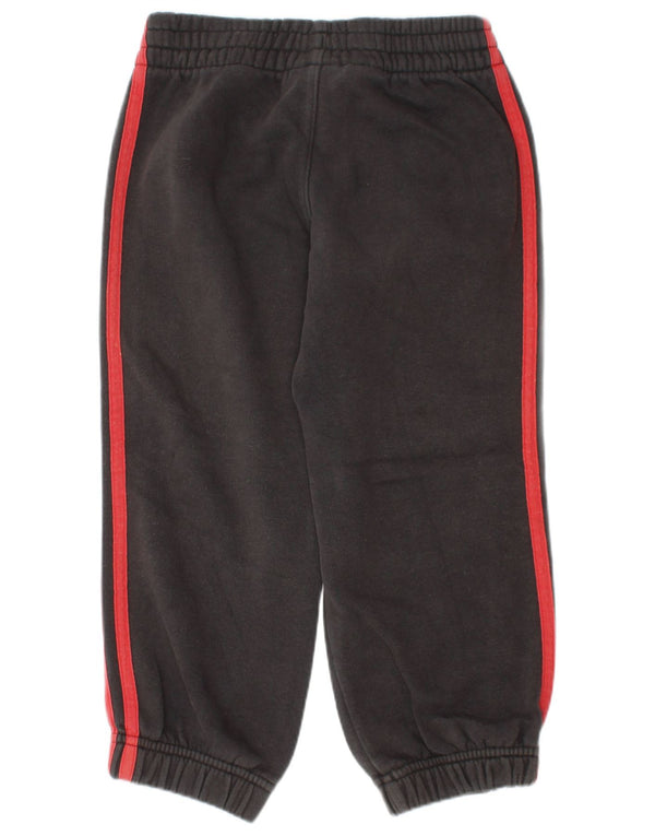 Adidas Boys Tracksuit Trousers Joggers 3-4 Years  Grey Cotton